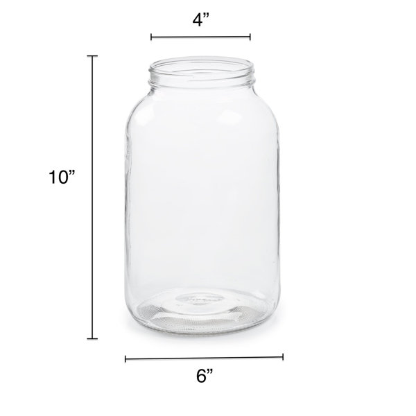 1 2 gallon glass jar with airtight lid